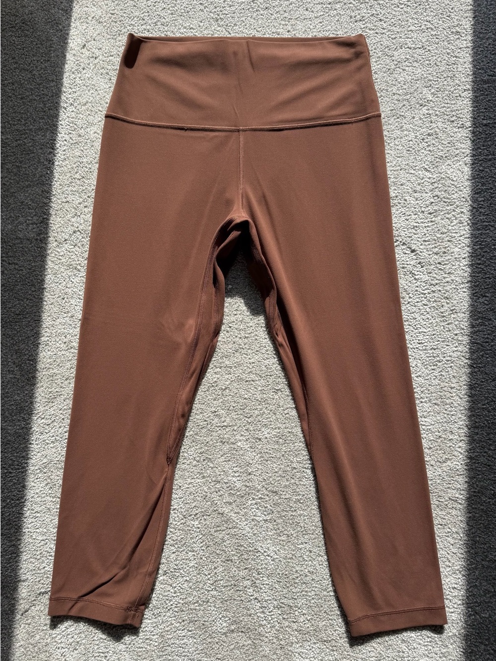 Lululemon High-Rise Cropped Leggings Brown Size 10